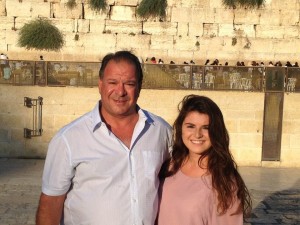 Rick and Jamie at the Western Wall in Jerusalem